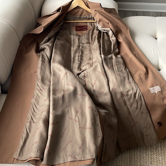 VINTAGE 1970s ETIENNE AIGNER TRENCH COAT SIZE 8 - Picture 11 of 13